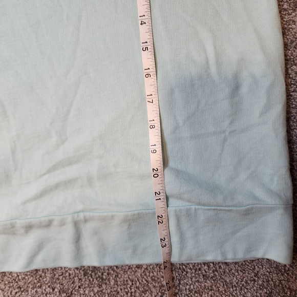 Lilly Pulitzer Aldean Sweatshirt Bubbly Block Letters Aqua Blue Sz Medium - Picture 9 of 14